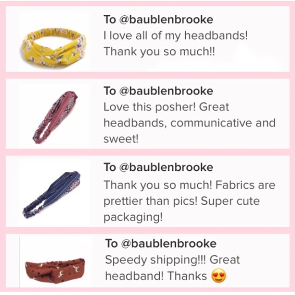 Blue Tropical Print Boho Twist Headband - Picture 7 of 8